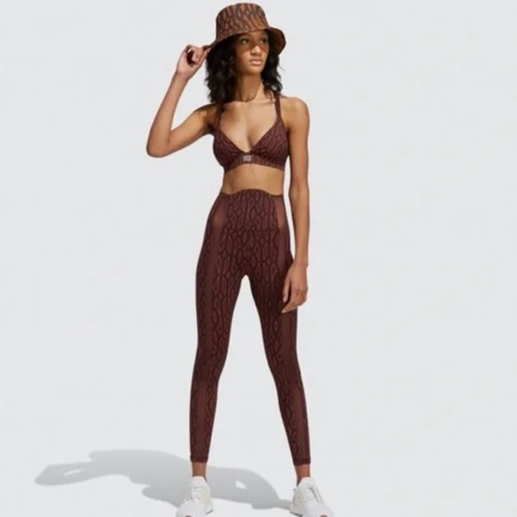 Adidas x Ivy Park Monogram Sheer Panel Tights